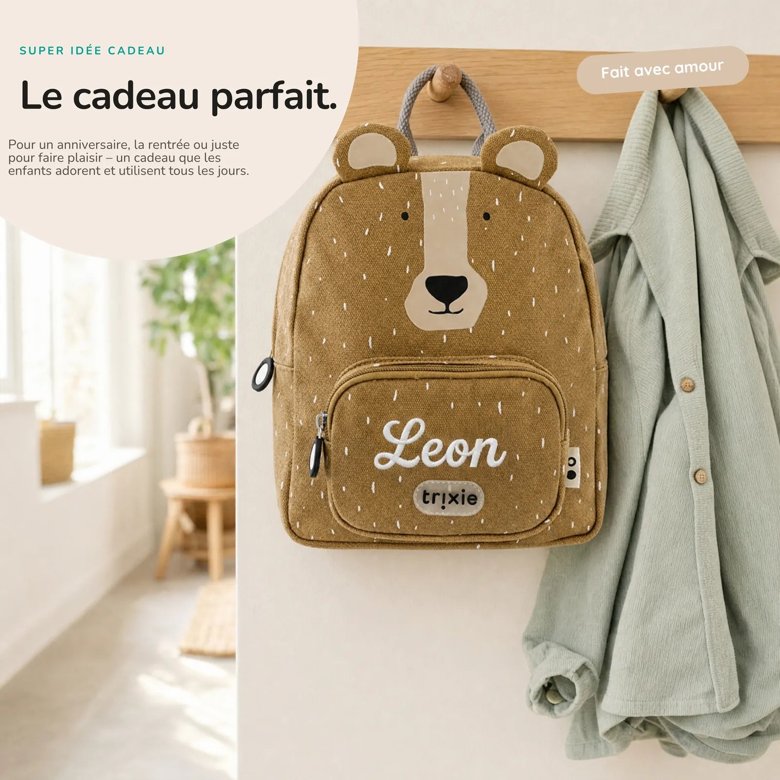 Sac à dos Ours Trixie en deux tailles (5,25 L et 7,5 L) — Kidsmood