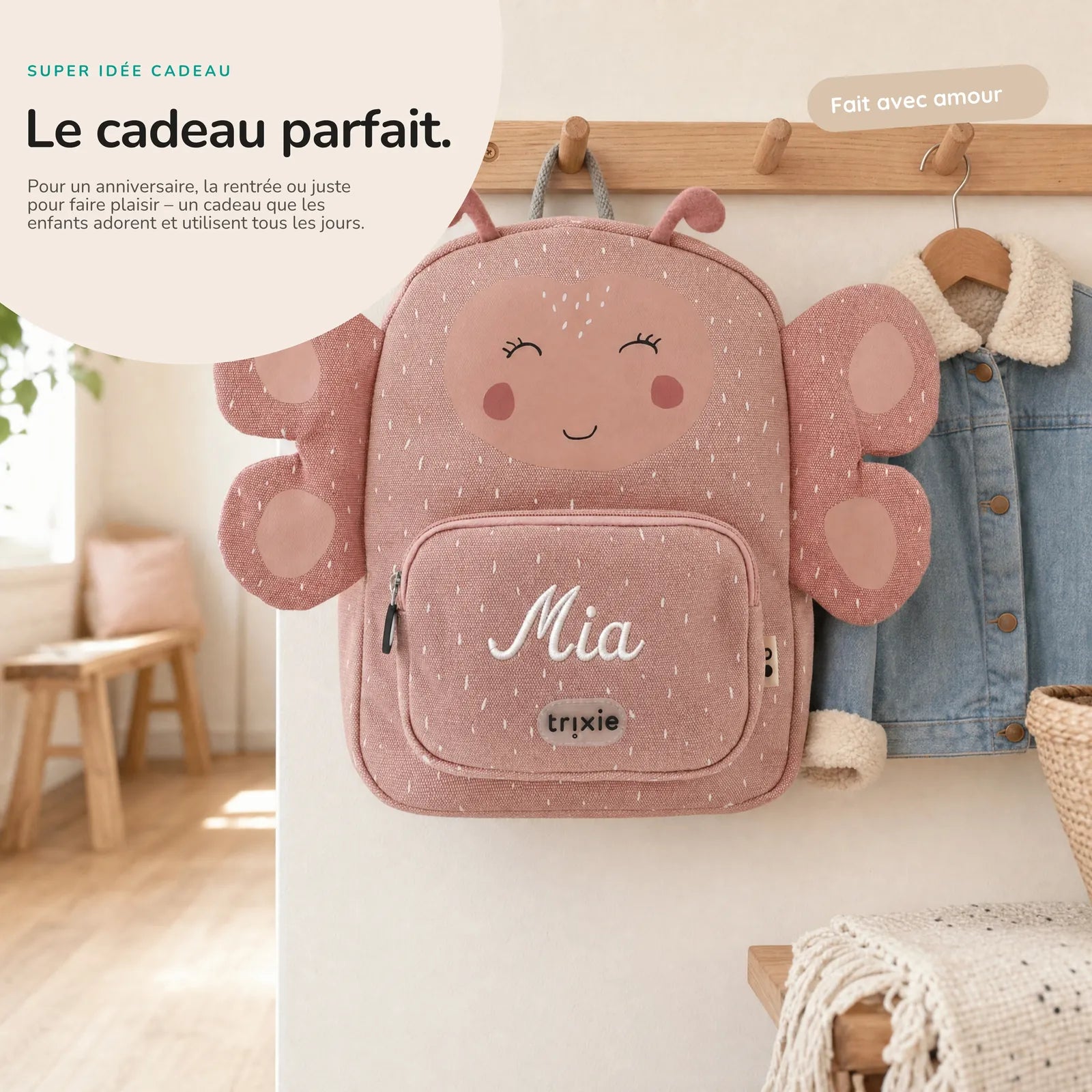 Sac à dos Papillon Trixie en deux tailles (5,25 L et 7,5 L) — Kidsmood