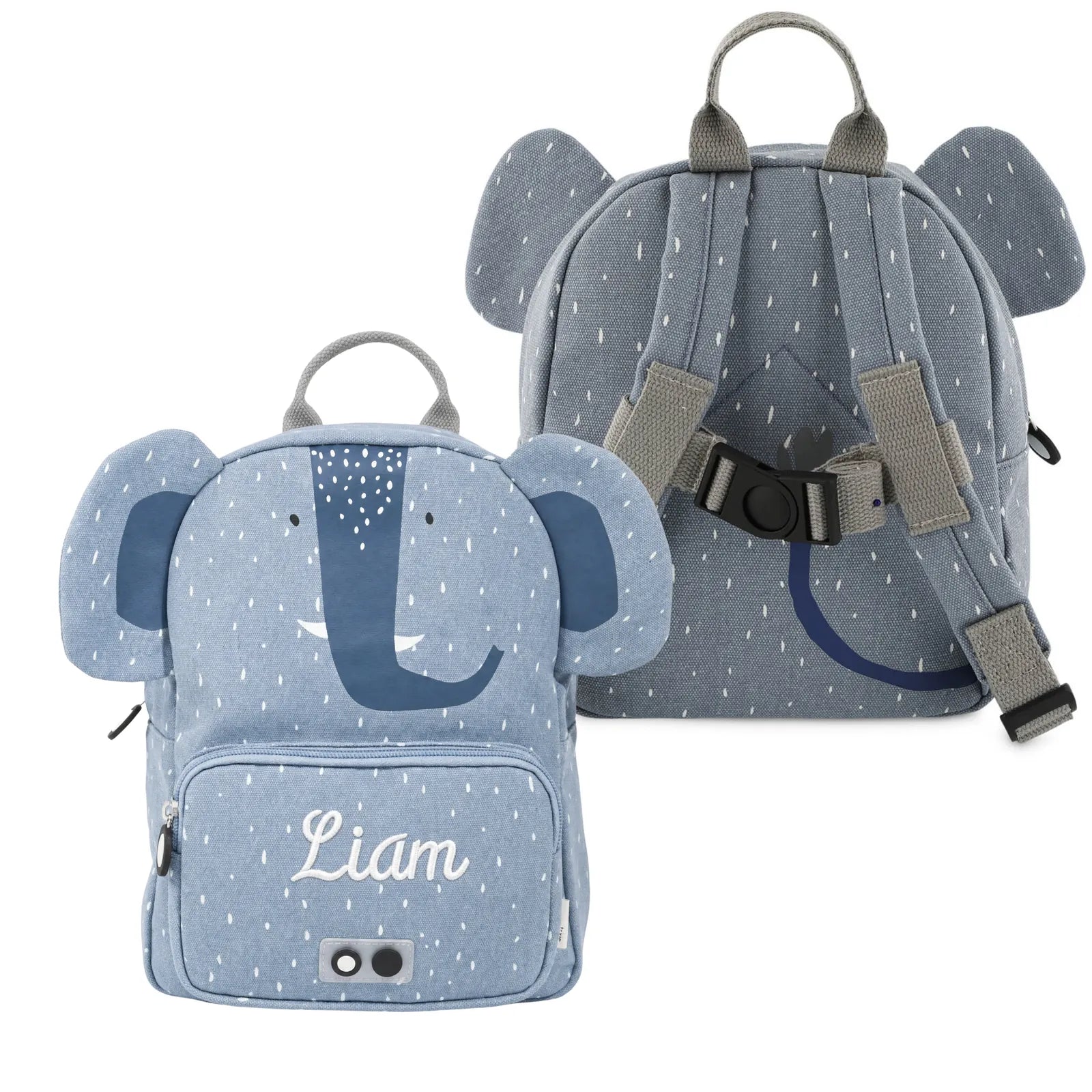 Sac à dos maternelle Trixie Éléphant personnalisé, prénom brodé — Kidsmood