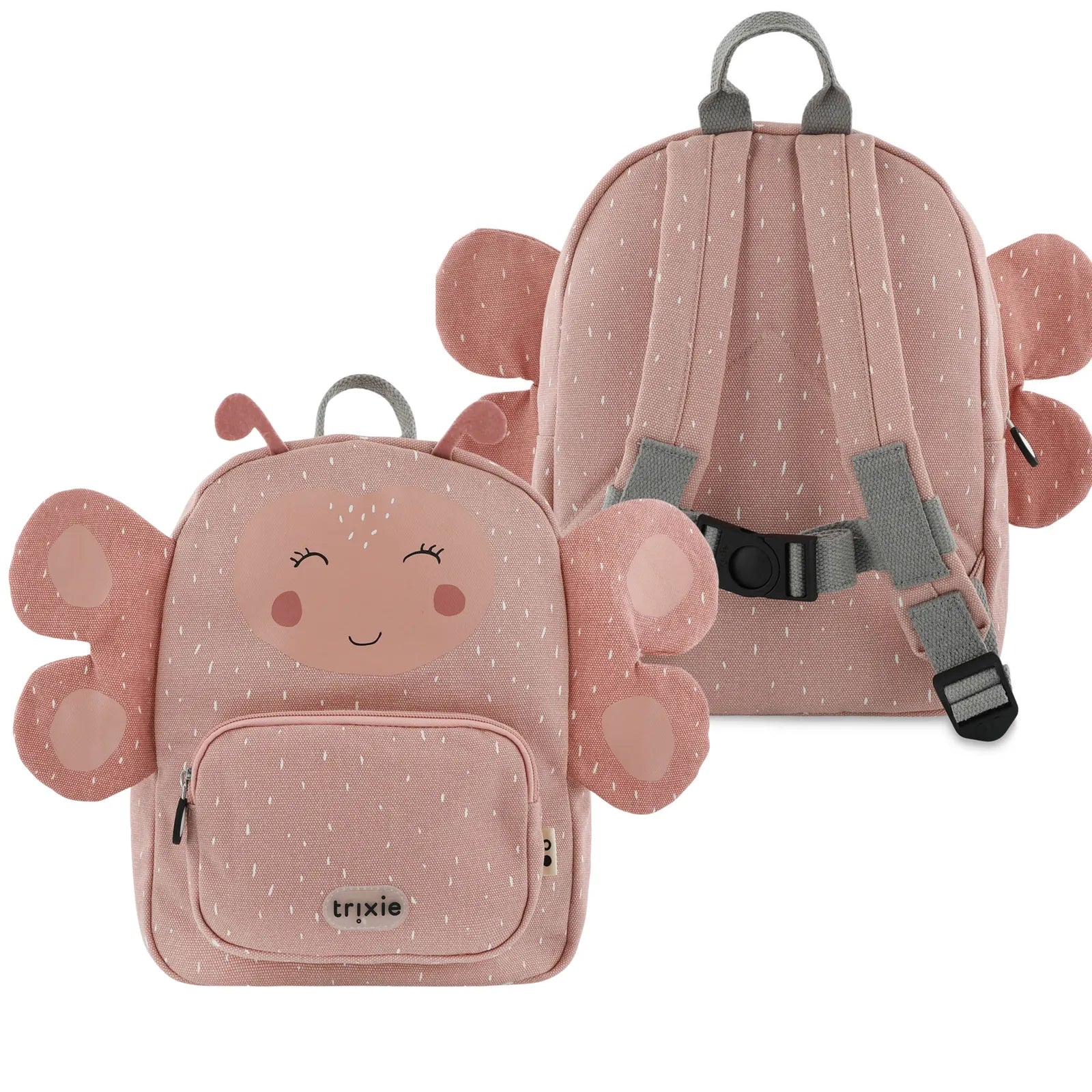 Sac à dos maternelle Trixie Papillon personnalisé, prénom brodé — Kidsmood