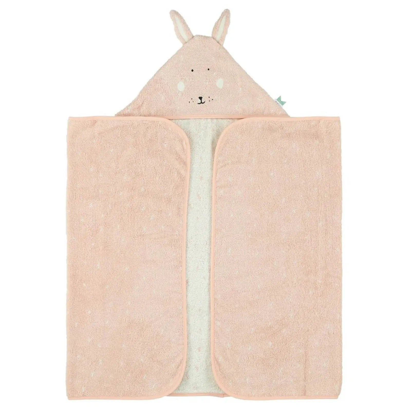 Sortie de bain bébé à capuche Lapin, prénom brodé — Kidsmood