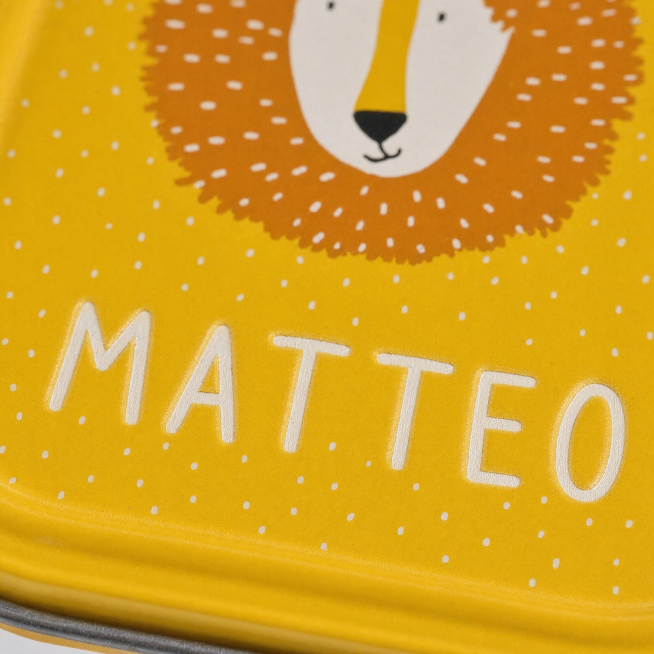 Boîte à goûter inox personnalisée Trixie - Lion