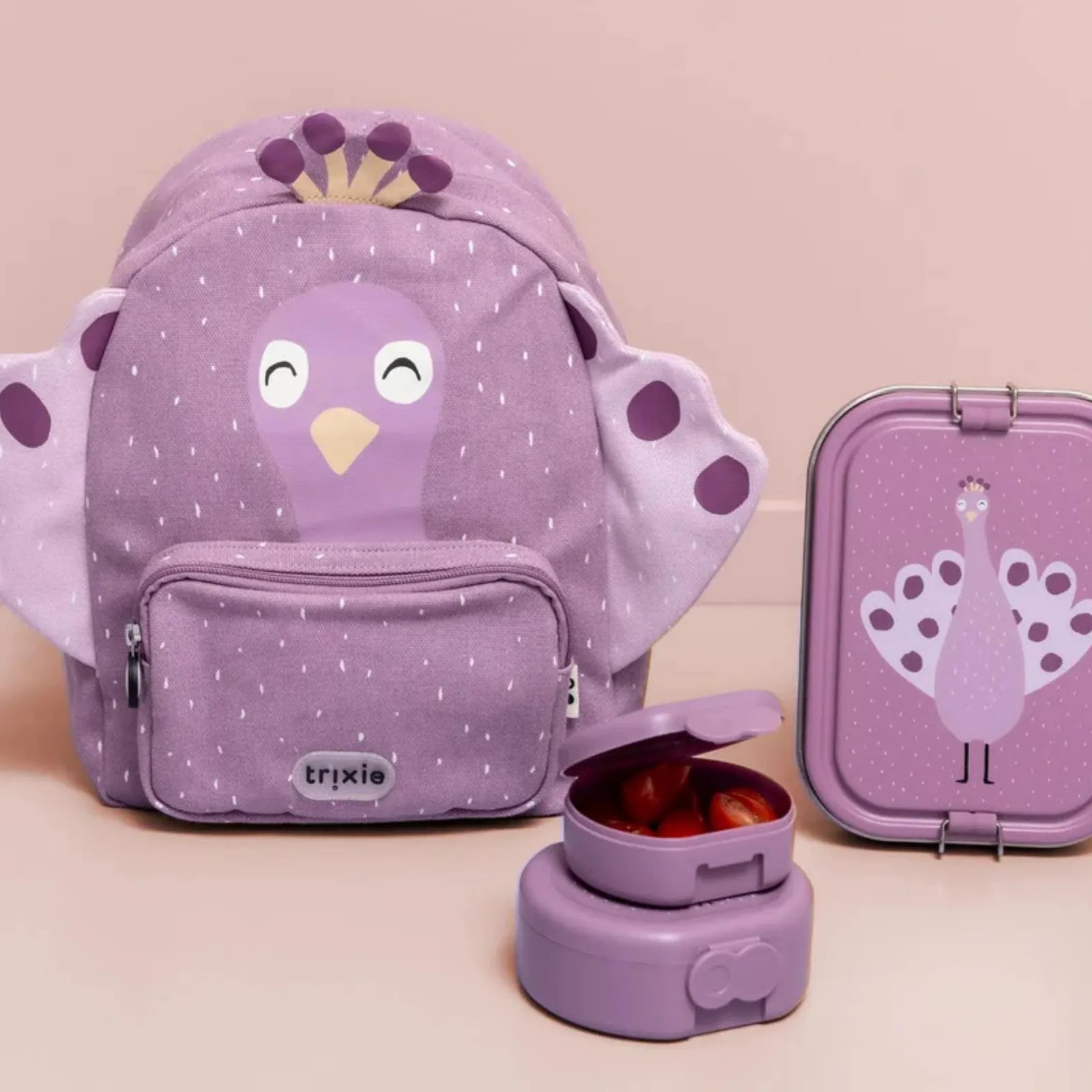 Boîte repas enfant Paon personnalisée — Kidsmood