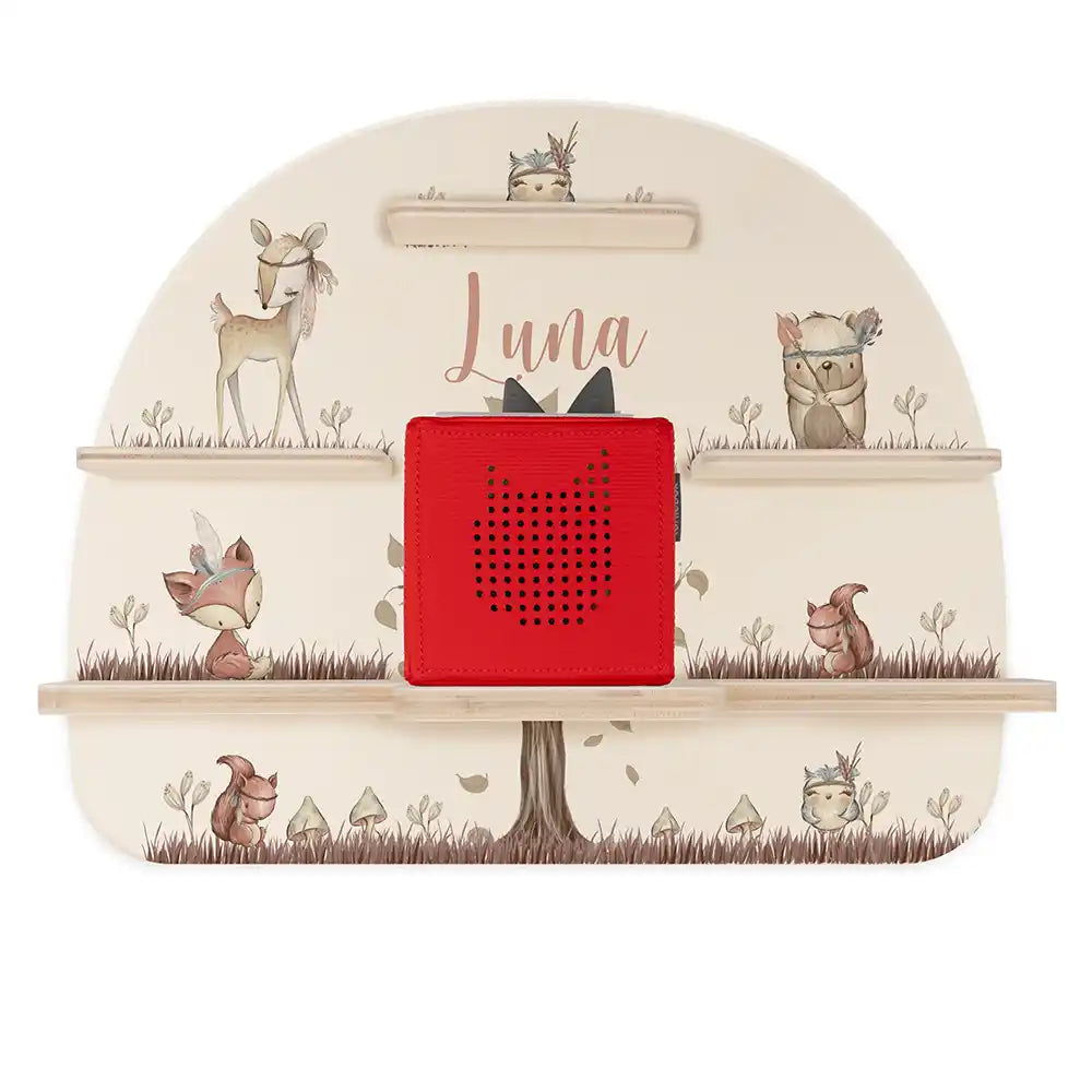 Étagère Toniebox personnalisée Woodland – étagère seule avec Toniebox 1, sans figurines