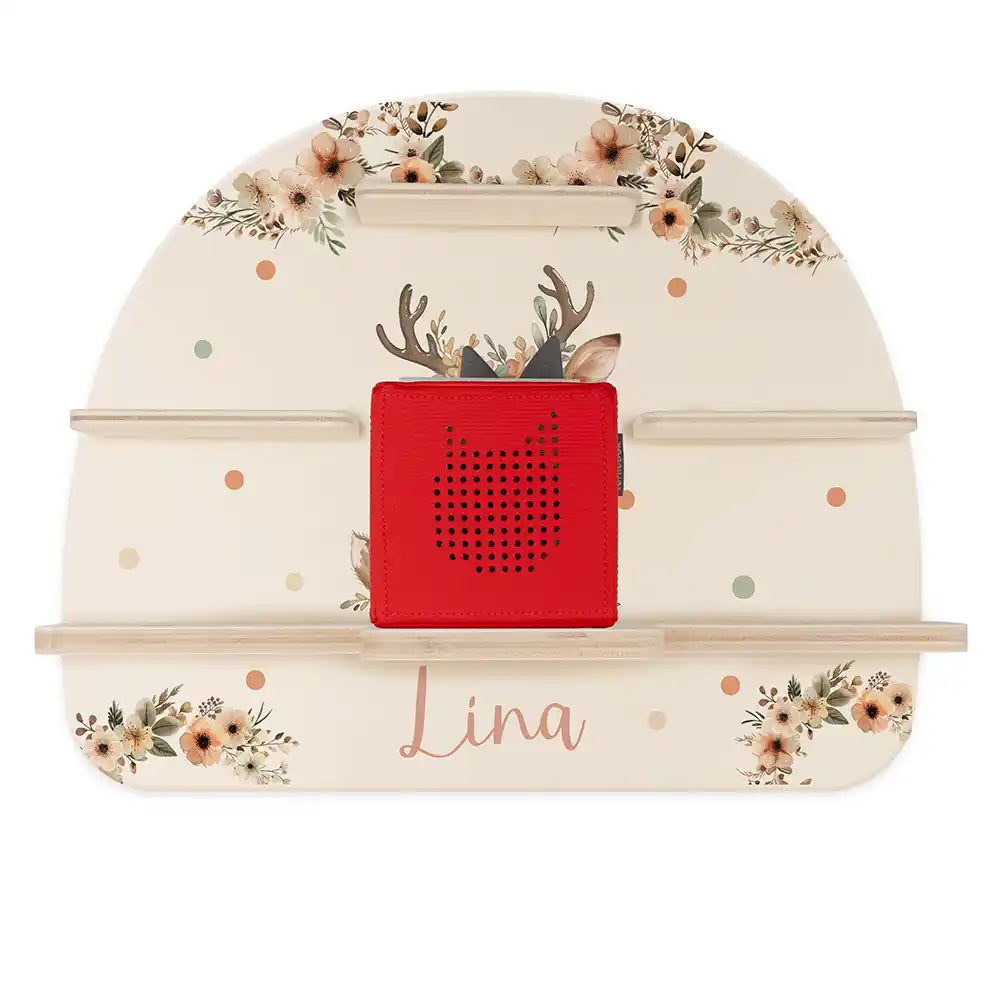 Étagère Toniebox personnalisée Faon – étagère seule avec Toniebox 1, sans figurines