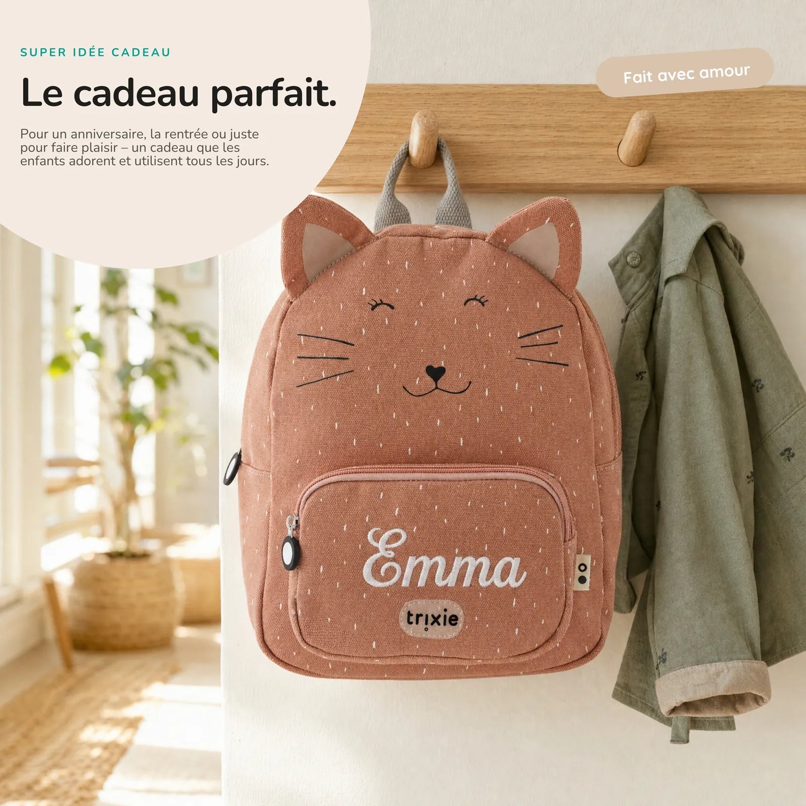 Sac à dos Chat Trixie en deux tailles (5,25 L et 7,5 L) — Kidsmood