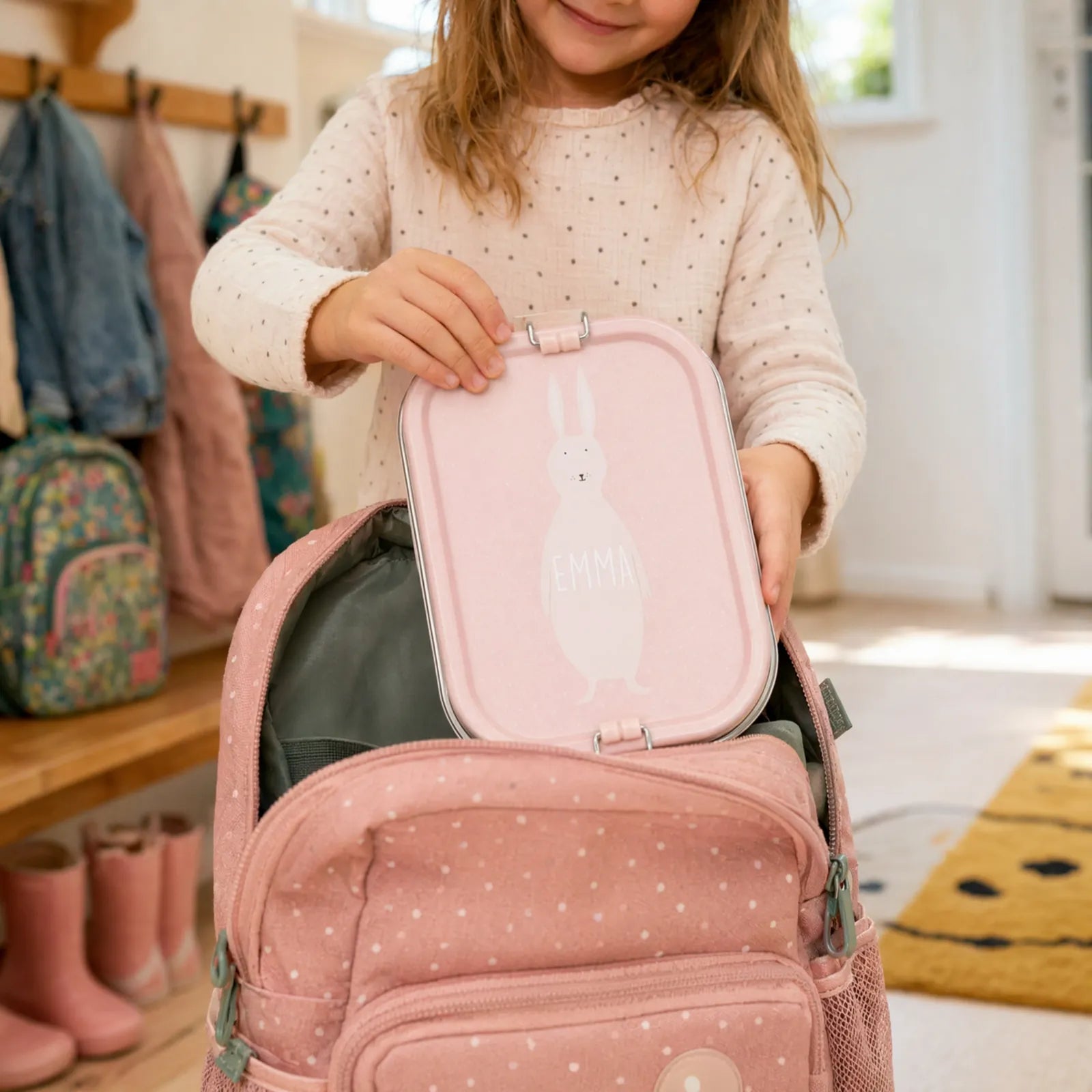 Lunch box inox enfant Lapin personnalisée — Kidsmood