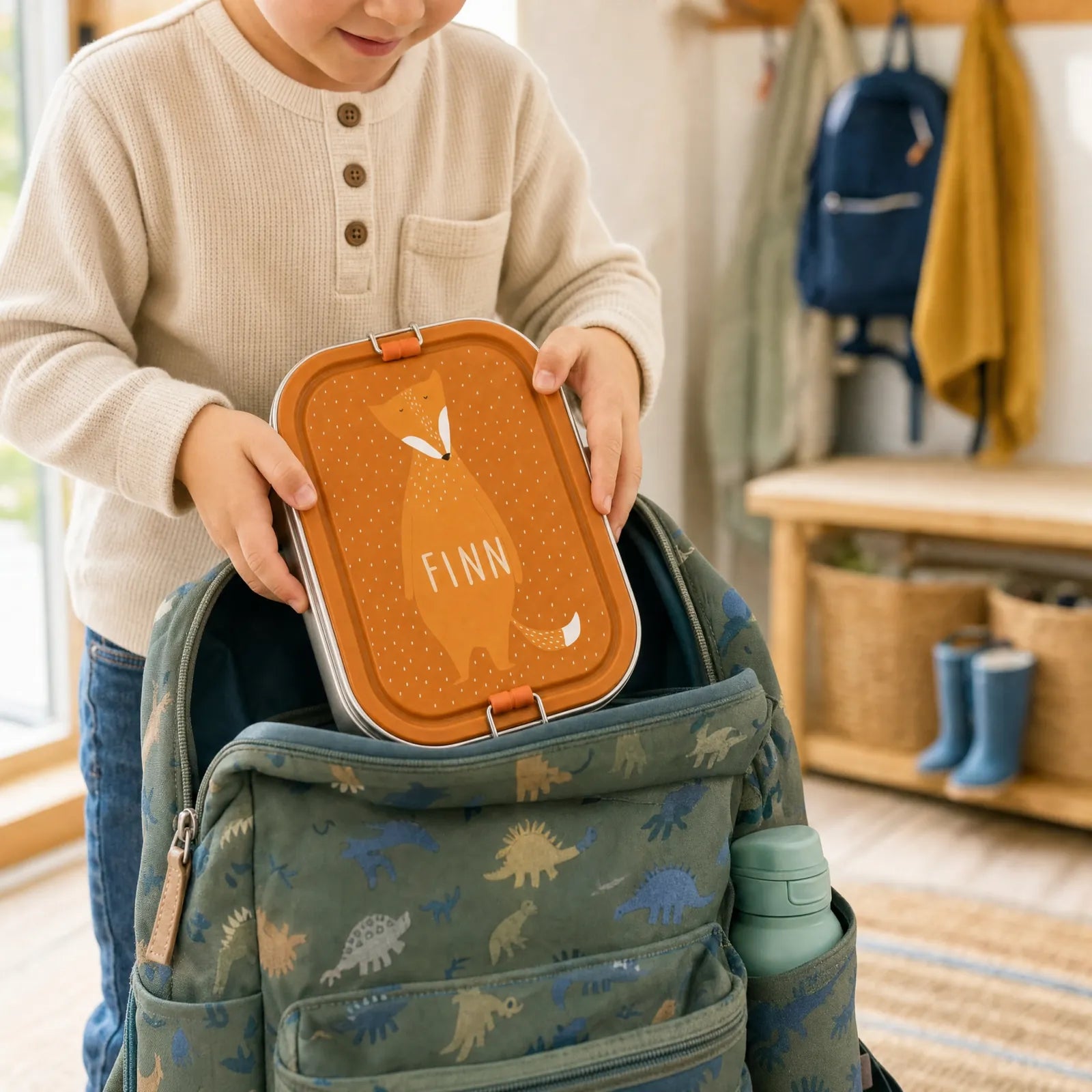 Lunch box inox enfant Renard personnalisée — Kidsmood