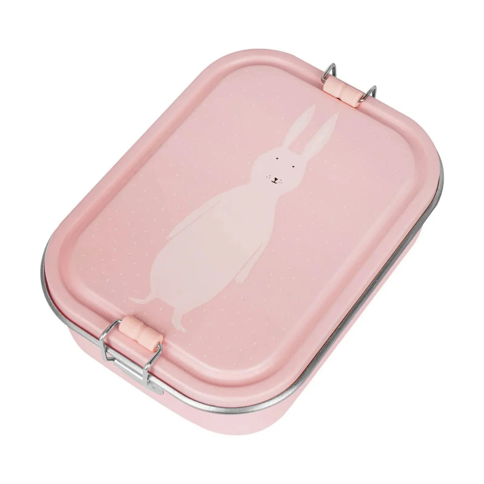 Boîte à goûter Lapin avec séparateur, fermeture à clips à joint silicone — Kidsmood