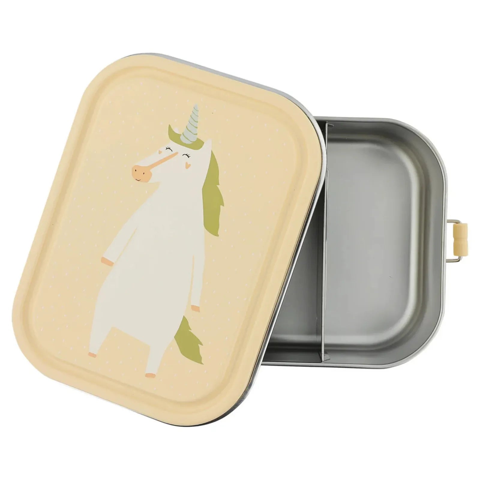 Boîte à goûter Licorne avec séparateur, fermeture à clips à joint silicone — Kidsmood