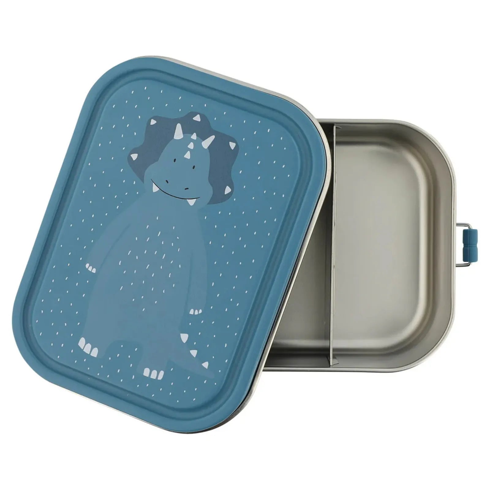 Boîte à goûter Tricératops avec séparateur, fermeture à clips à joint silicone — Kidsmood