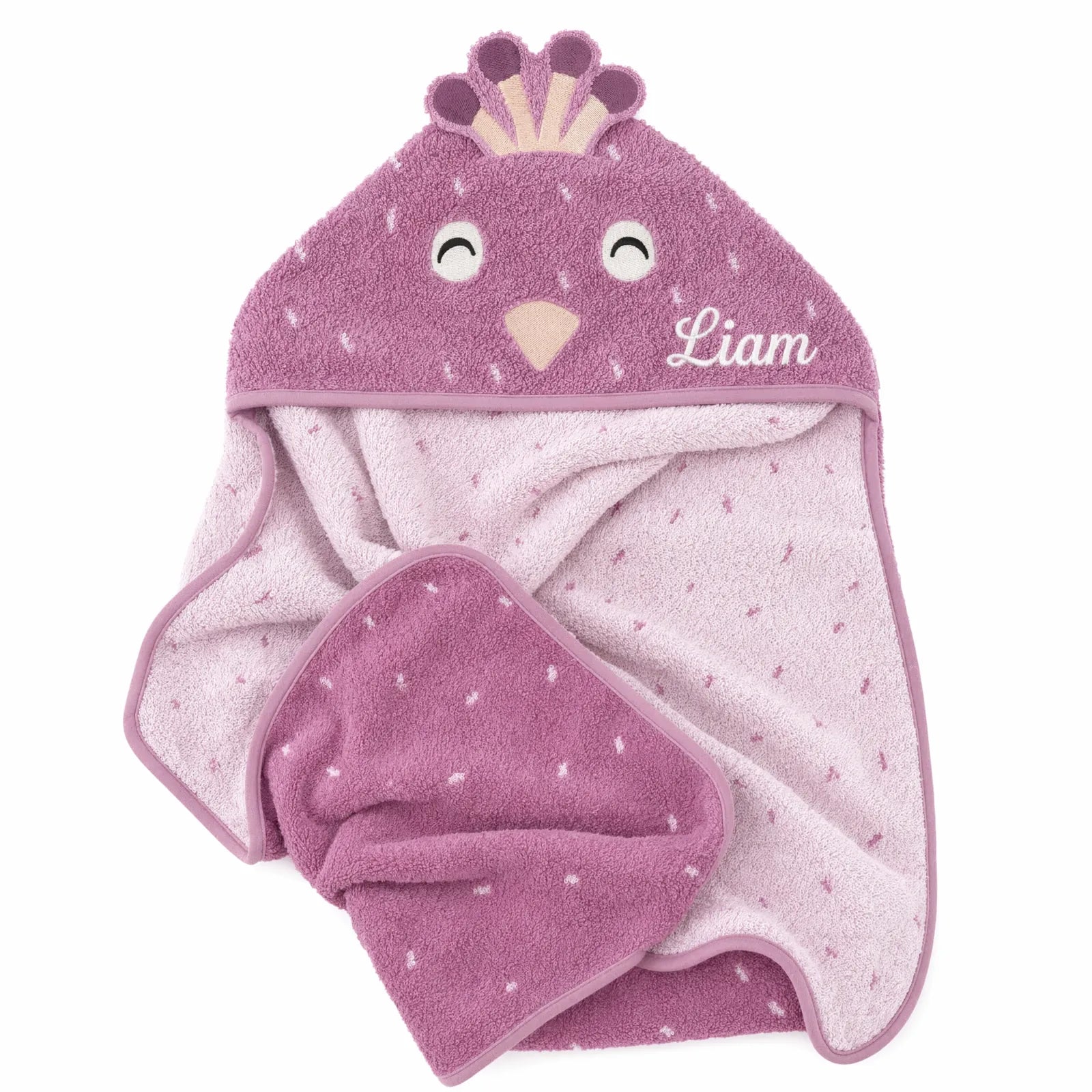 Cape de bain enfant Paon 70 x 130 cm dès 18 mois — Kidsmood