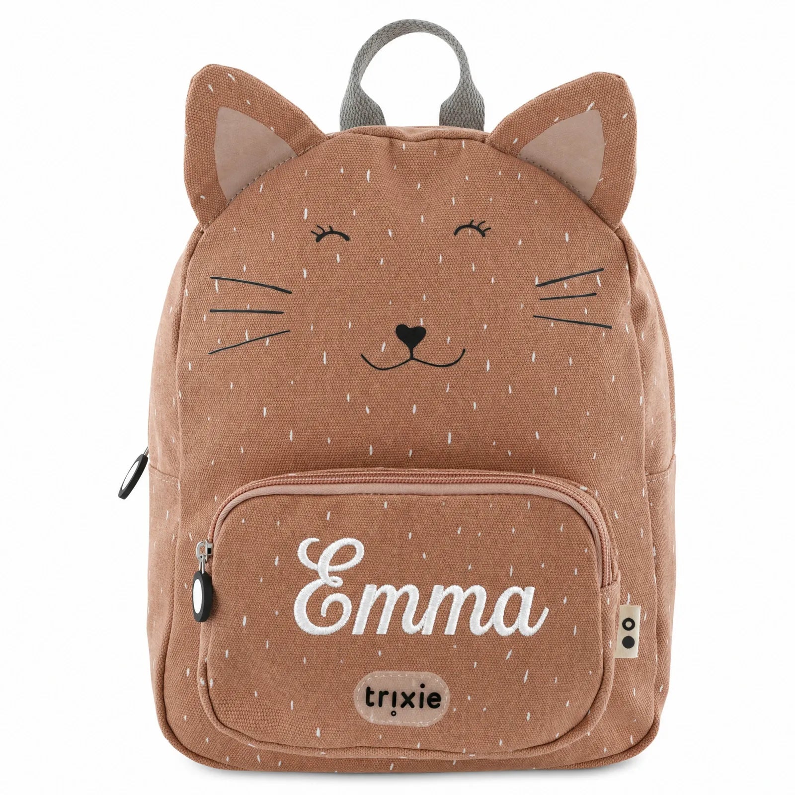 Sac à dos Chat, poche avant avec prénom brodé — Kidsmood