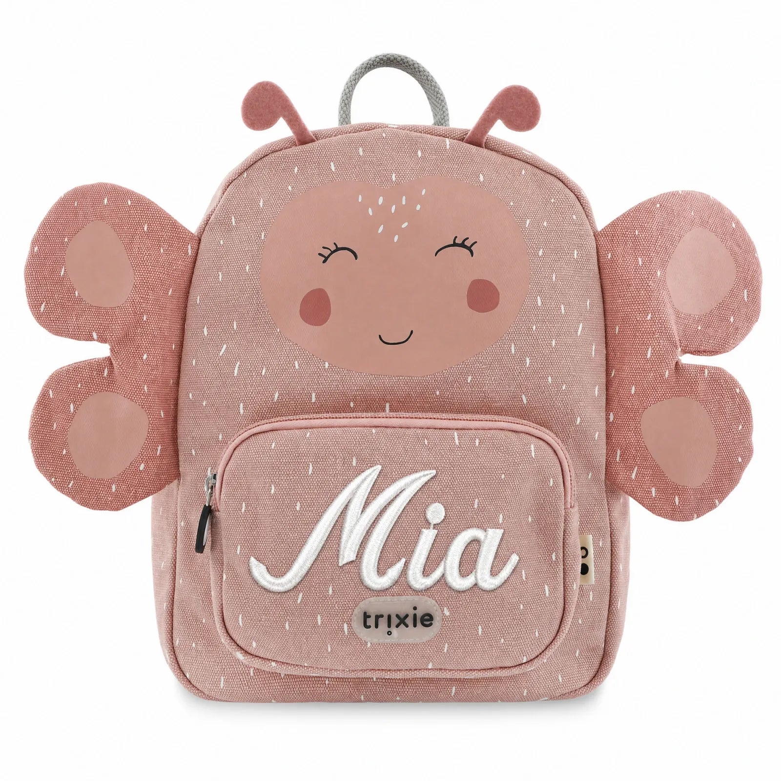 Sac à dos Papillon, poche avant avec prénom brodé — Kidsmood