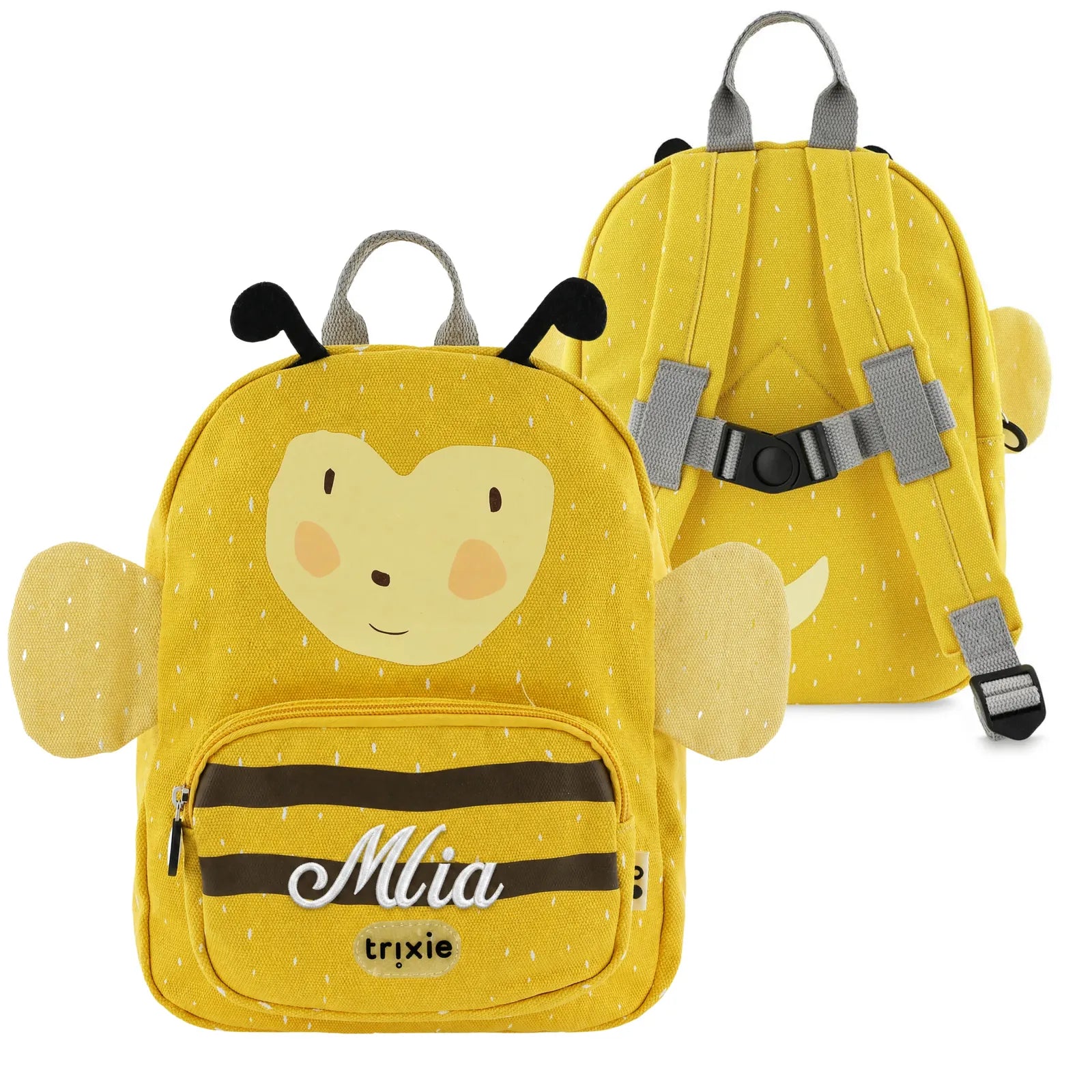 Sac à dos maternelle Trixie Abeille personnalisé, prénom brodé — Kidsmood