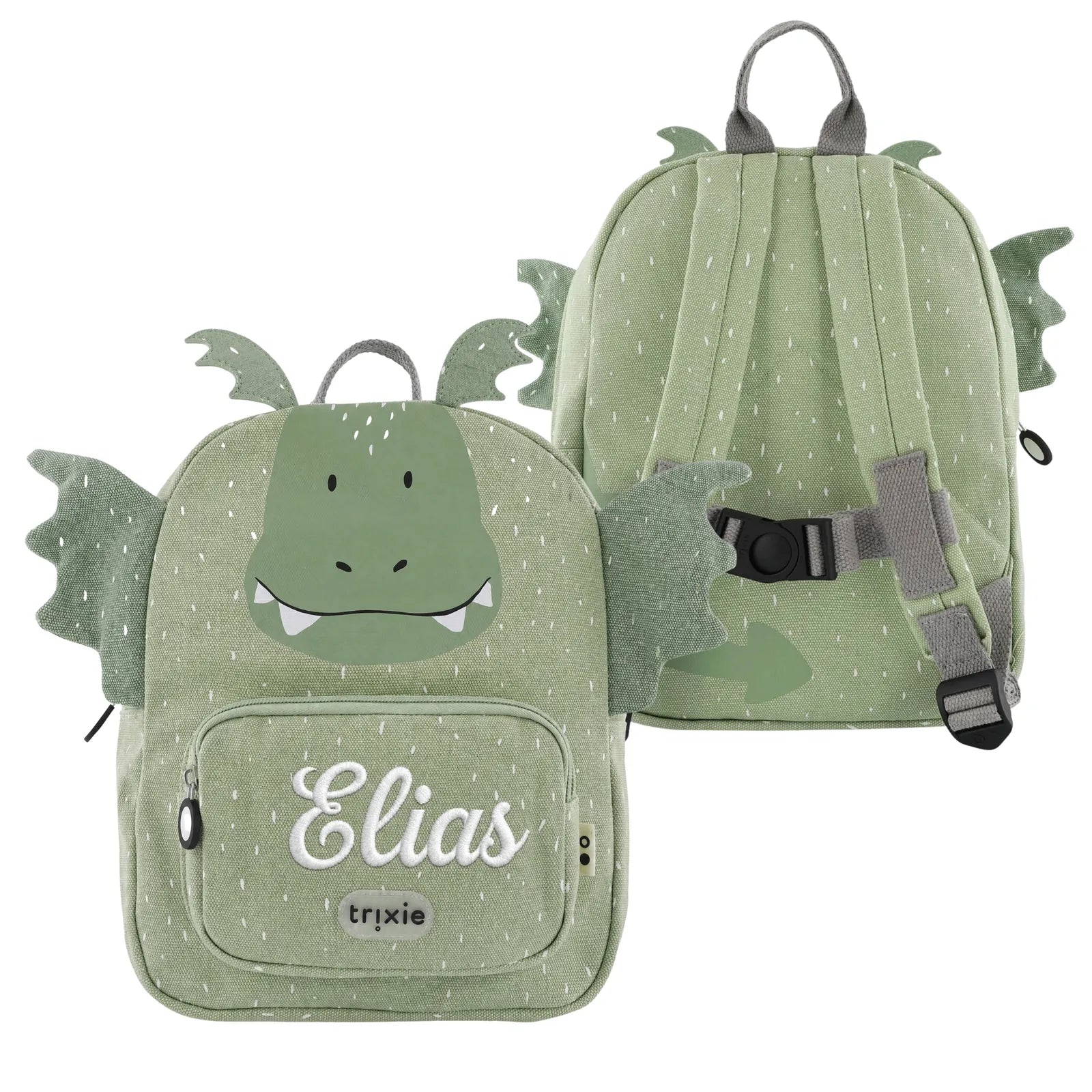 Sac à dos maternelle Trixie Dragon personnalisé, prénom brodé — Kidsmood