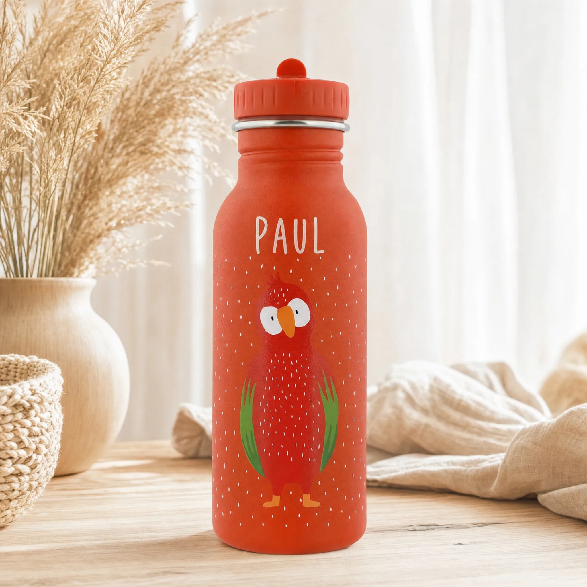 Gourde anti-fuite motif Perroquet en 350 ml et 500 ml — Kidsmood