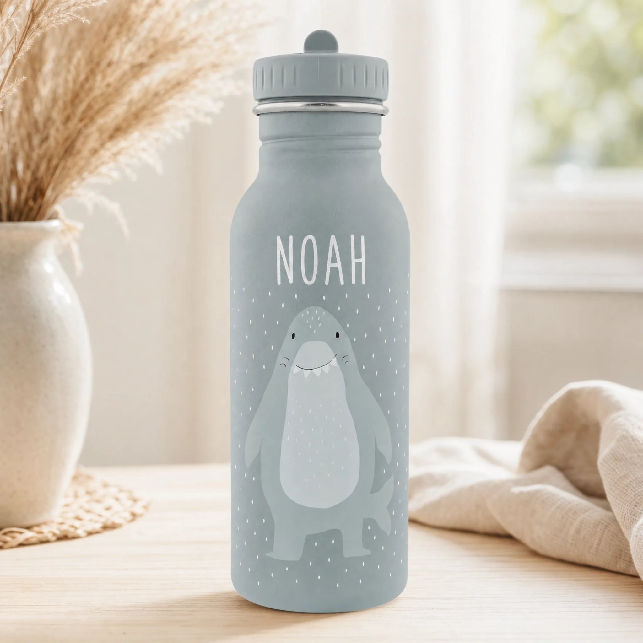 Gourde anti-fuite motif Requin en 350 ml et 500 ml — Kidsmood