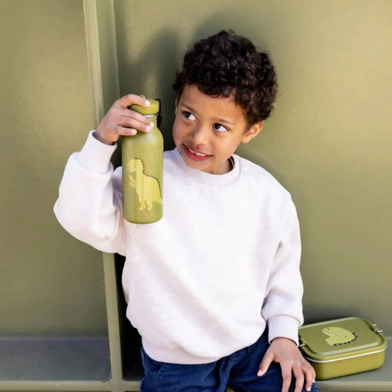 Lunch box inox enfant Dino personnalisée — Kidsmood
