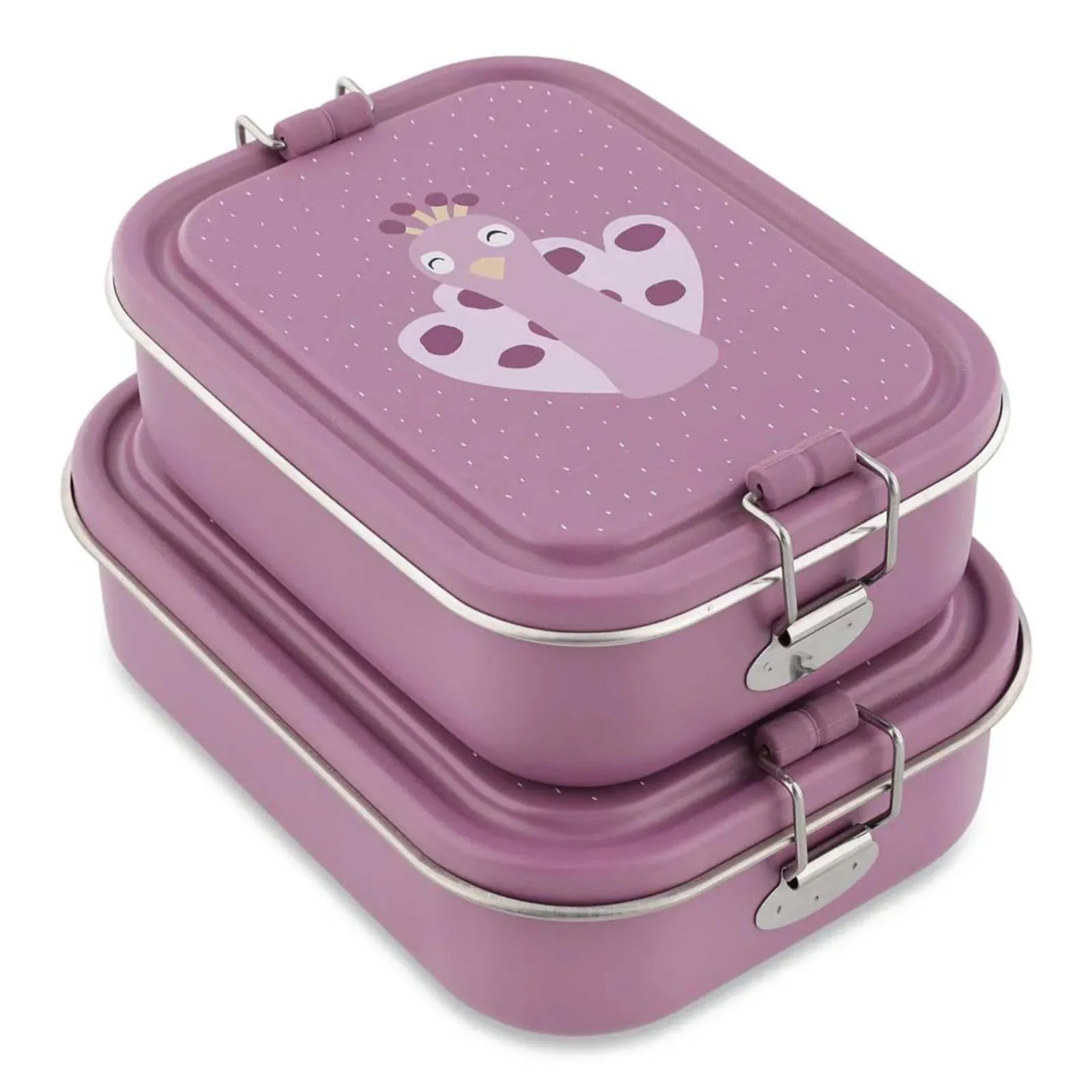 Lunch box inox enfant Paon personnalisée — Kidsmood
