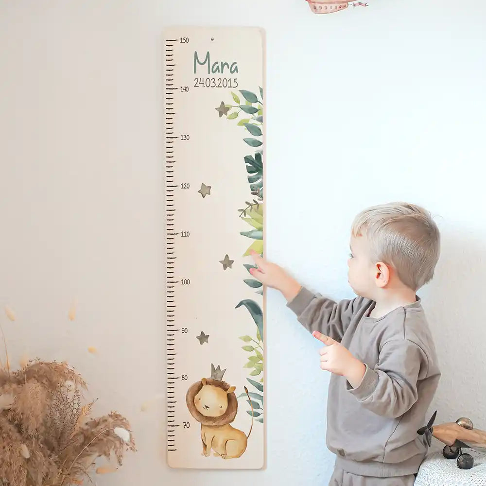 Toise enfant personnalisée – Petit lion