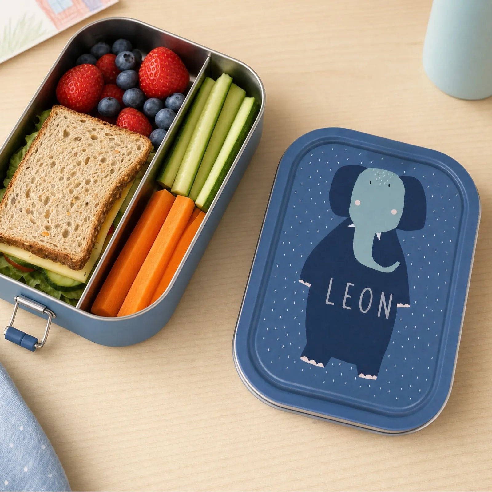 Boîte repas enfant Éléphant personnalisée — Kidsmood
