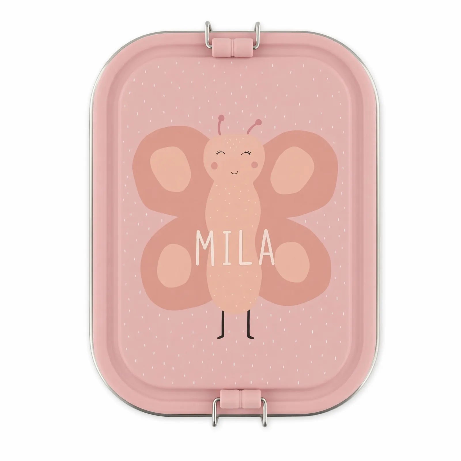 Boîte à goûter inox Papillon pour les snacks — Kidsmood