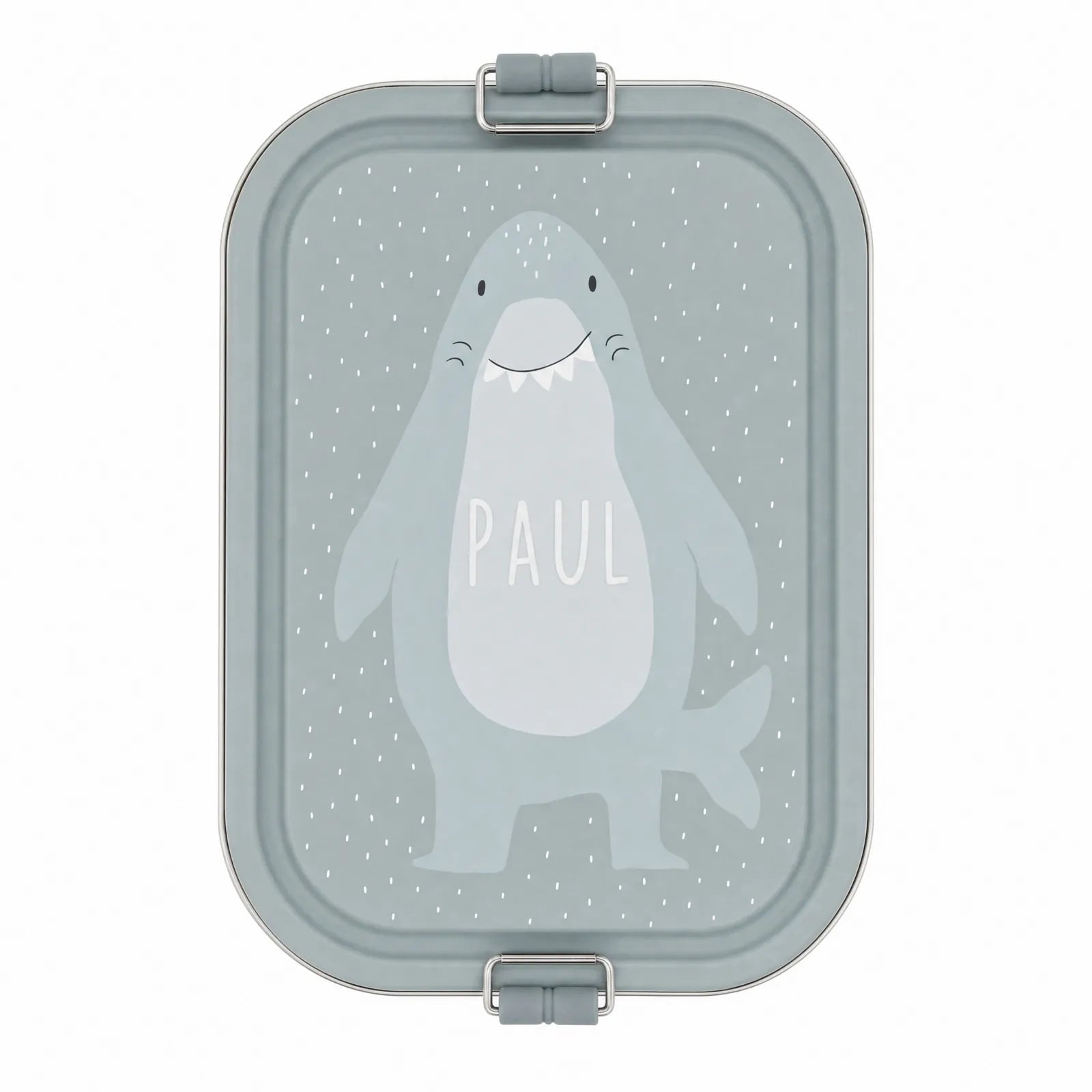 Boîte à goûter inox Requin pour les snacks — Kidsmood