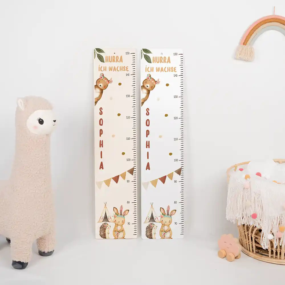 Toise enfant personnalisée – Animaux de la jungle