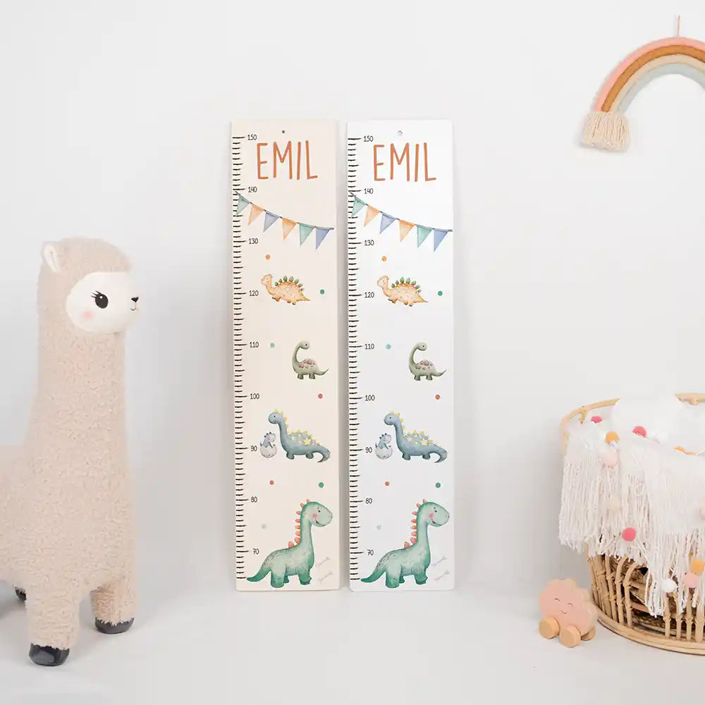 Toise enfant personnalisée – Dinosaures