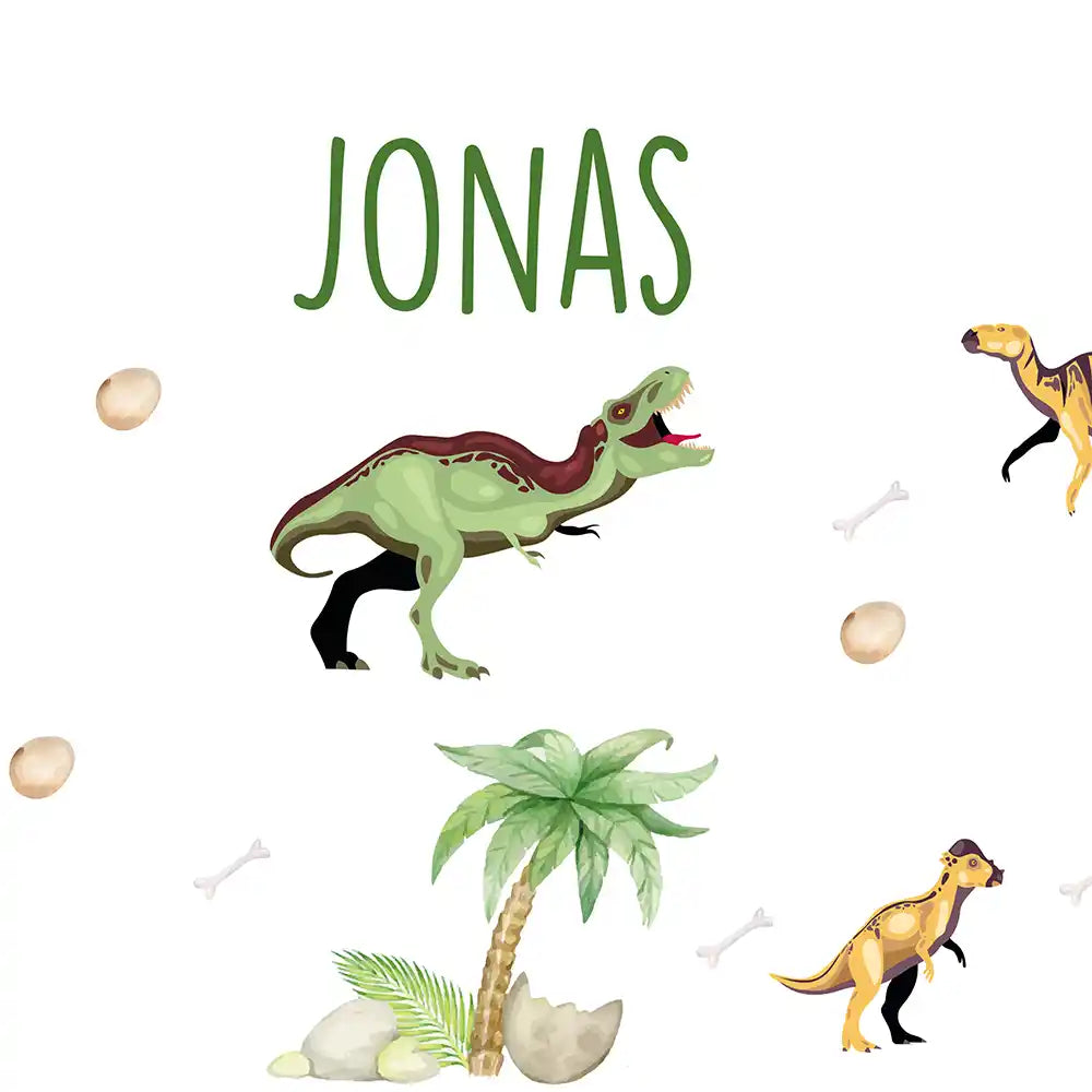 Motif Dinosaures de la jungle de la gourde personnalisée enfant — Kidsmood