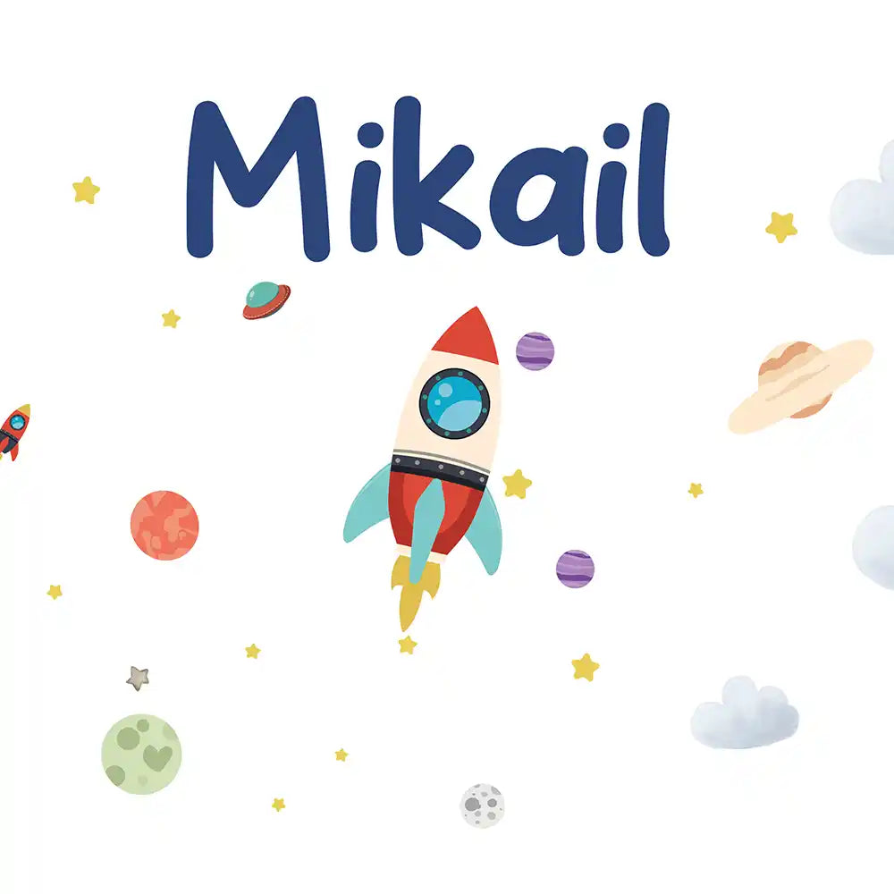 Motif Fusée spatiale de la gourde personnalisée enfant — Kidsmood