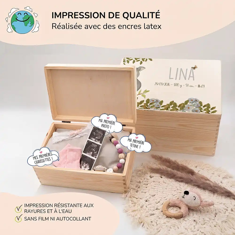 Boîte à souvenirs bébé personnalisée – Koala