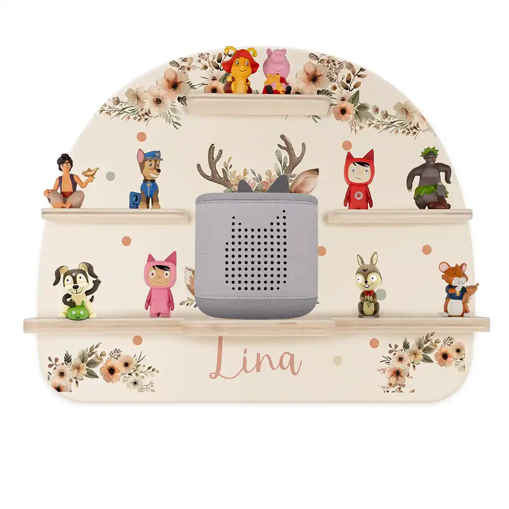 Étagère Toniebox personnalisée Faon – vue principale avec Toniebox 2