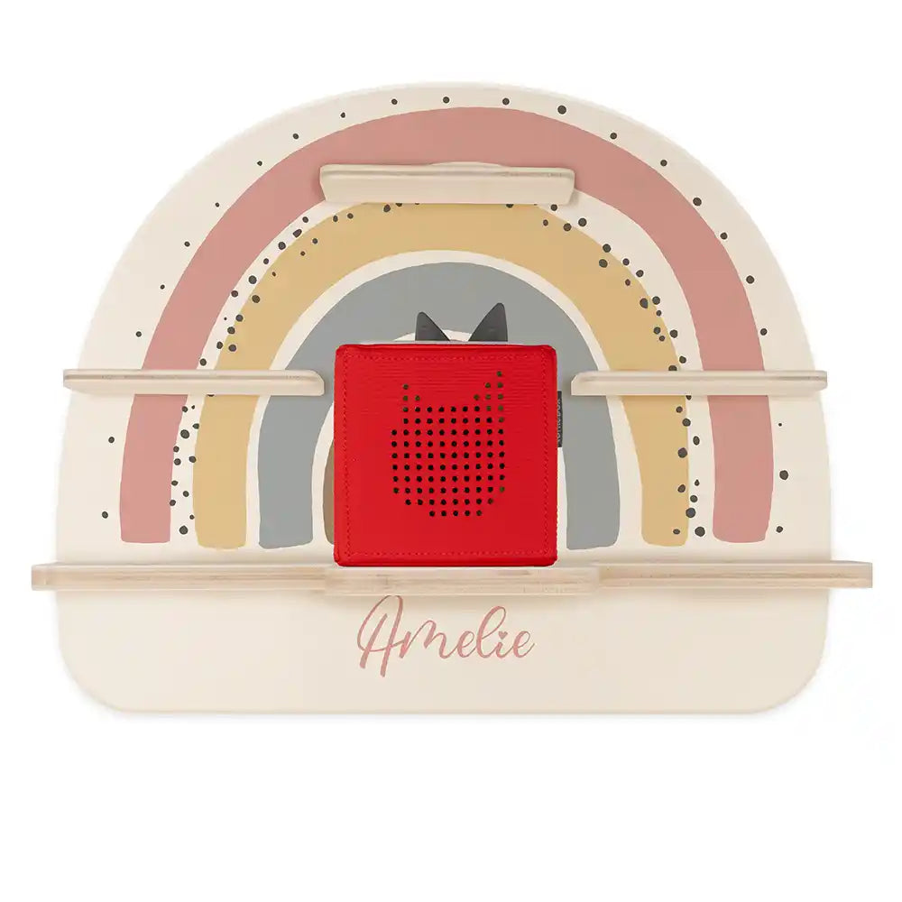 Étagère Toniebox personnalisée Arc-en-ciel 7 – étagère seule avec Toniebox 1, sans figurines
