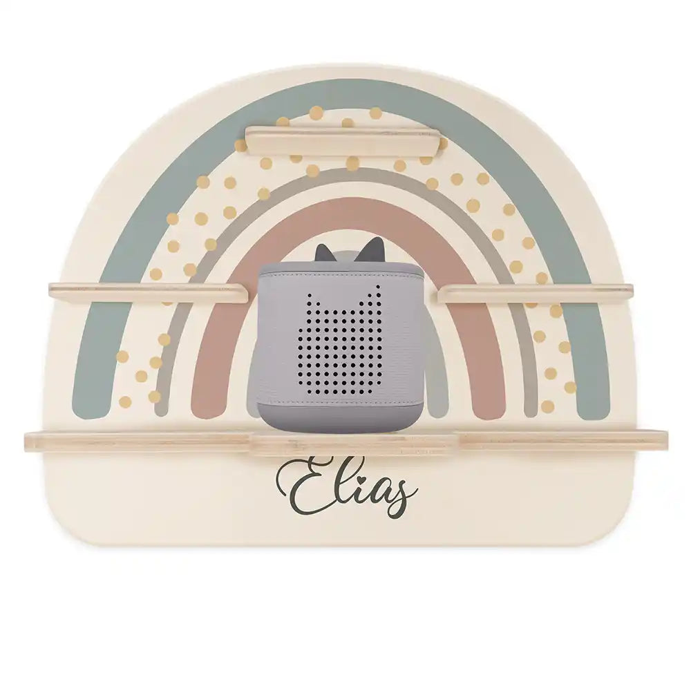 Étagère Toniebox personnalisée Arc-en-ciel 5 – étagère seule avec Toniebox 2