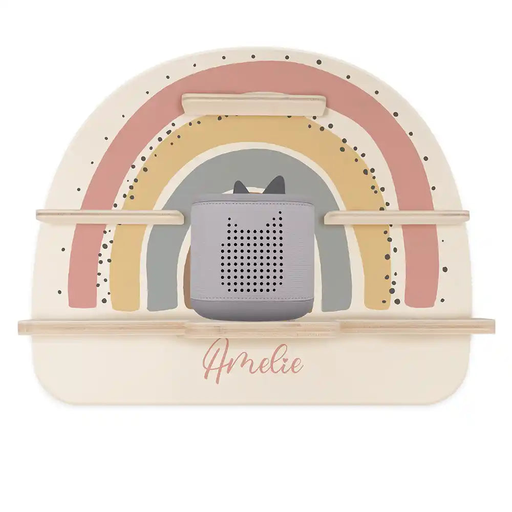 Étagère Toniebox personnalisée Arc-en-ciel 7 – étagère seule avec Toniebox 2