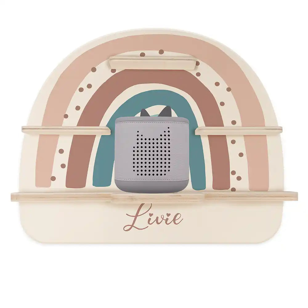 Étagère Toniebox personnalisée Arc-en-ciel 9 – étagère seule avec Toniebox 2