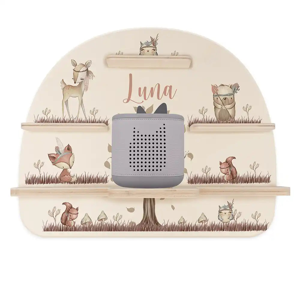 Étagère Toniebox personnalisée Woodland – étagère seule avec Toniebox 2
